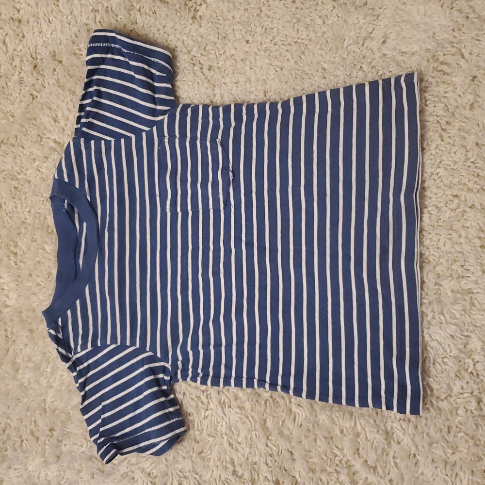 5 For‎ $25 Place Striped Kids Shirt Size 3T Blue White
